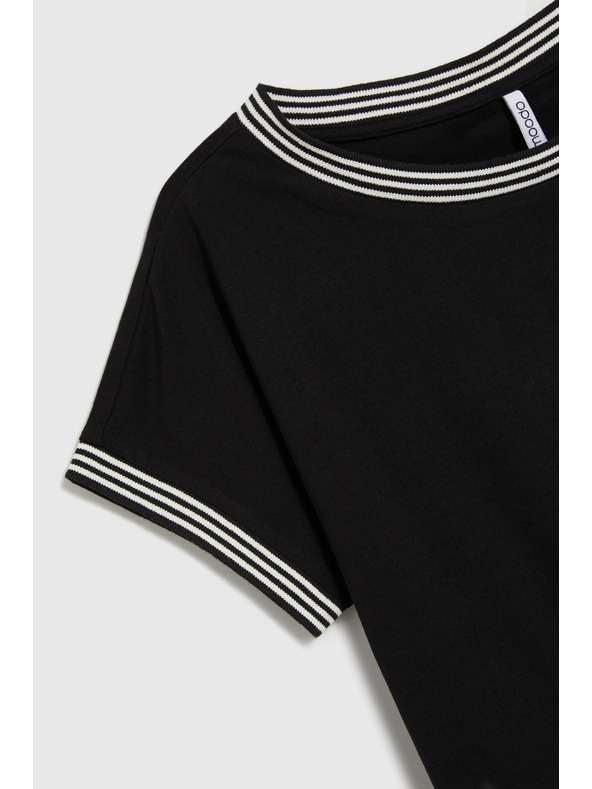 Moodo Camicia lunga nera da donna Moodo