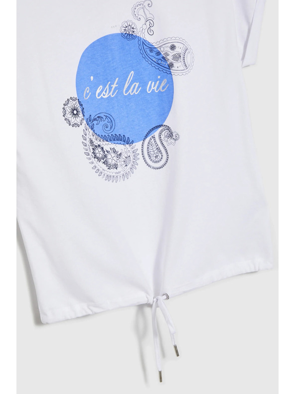 Moodo T-shirt bianca da donna Moodo