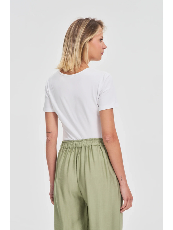 Moodo T-shirt bianca da donna Moodo