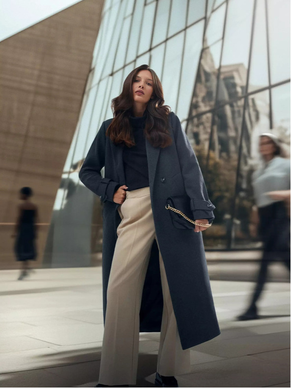 Moodo Giacca grigia da donna