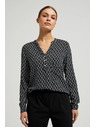 Moodo Camicia bianca e nera da donna
