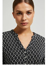 Moodo Camicia bianca e nera da donna