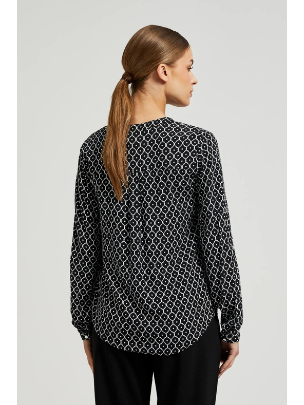 Moodo Camicia bianca e nera da donna