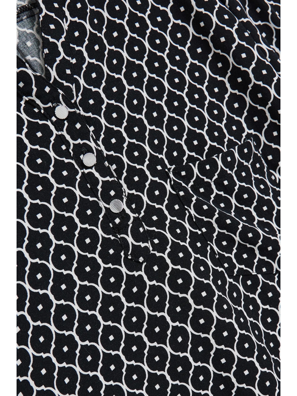 Moodo Camicia bianca e nera da donna