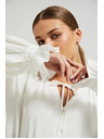 Moodo Blusa bianca da donna con volant
