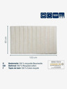 Kela Tappetino da bagno Megan 100x60 cm cotone argento-grigio KELA