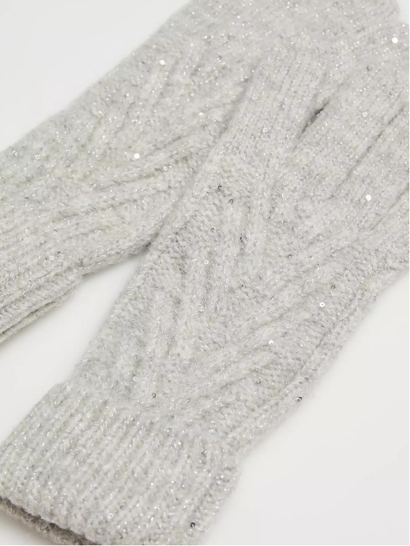 Moodo Guanti grigi da donna