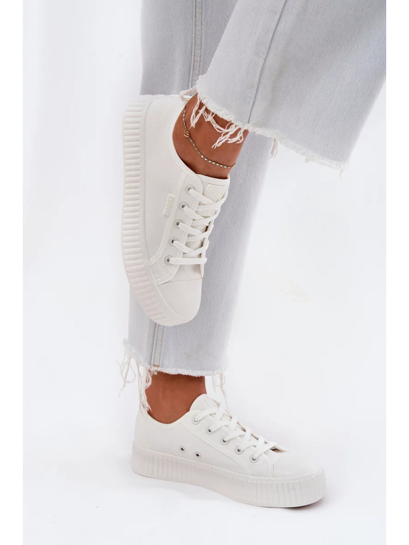BIG STAR SHOES Sneakers in tela da donna su platform Big Star