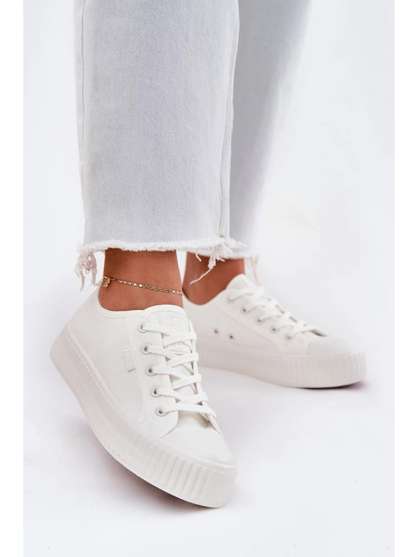 BIG STAR SHOES Sneakers in tela da donna su platform Big Star
