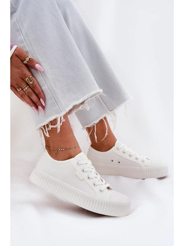 BIG STAR SHOES Sneakers in tela da donna su platform Big Star