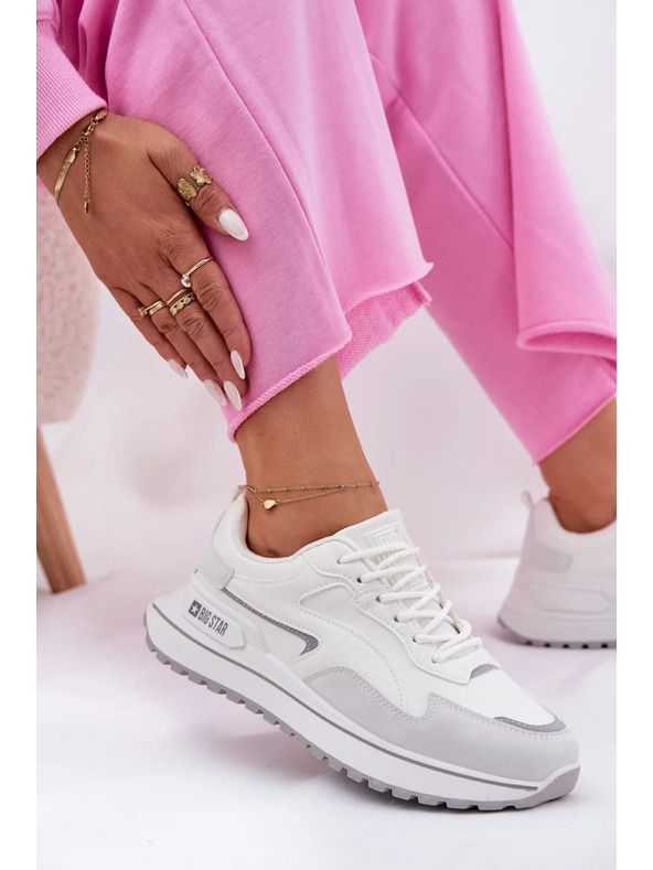 BIG STAR SHOES Sneakers donna Big Star HI-POLY SYSTEM - bianche