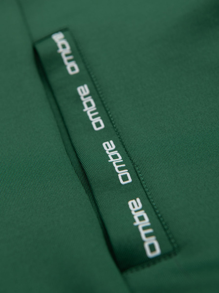 Ombre Clothing Felpa con cappuccio e bordi da uomo - verde scuro