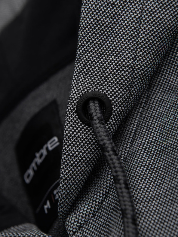 Ombre Clothing Felpa con cappuccio morbida e strutturata da uomo - nera