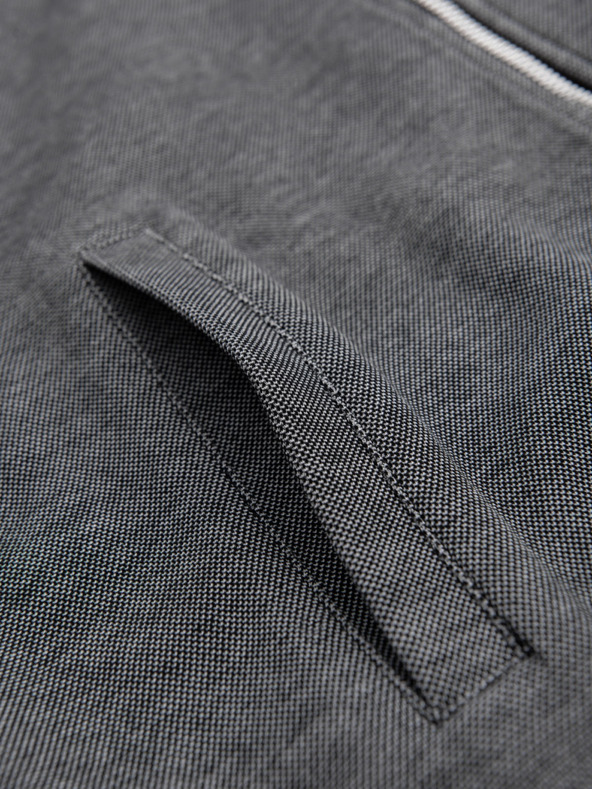 Ombre Clothing Giacca bomber in maglia da uomo - nera