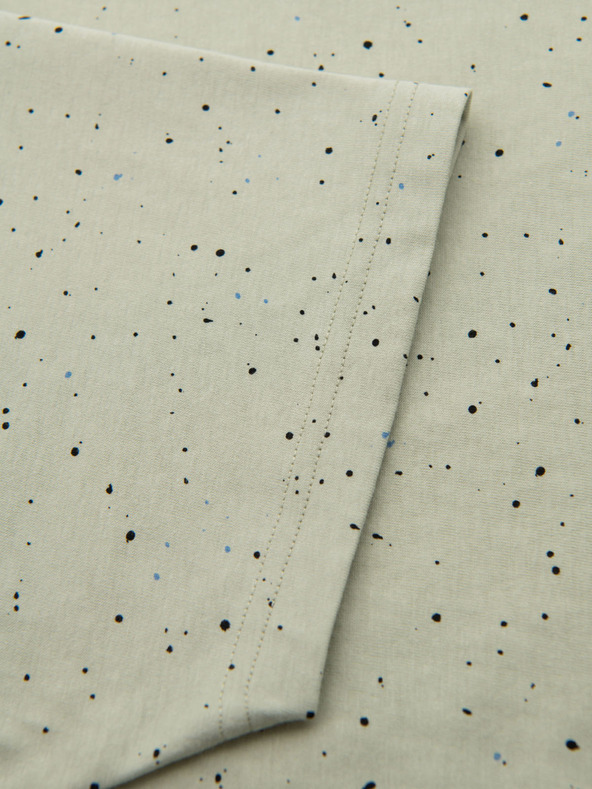 Ombre Clothing Maglietta in cotone da uomo con stampa e scollo rotondo - menta