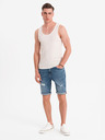 Ombre Clothing Maglietta basic in cotone da uomo - bianca