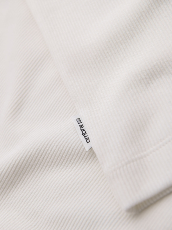 Ombre Clothing Maglietta basic in cotone da uomo - bianca