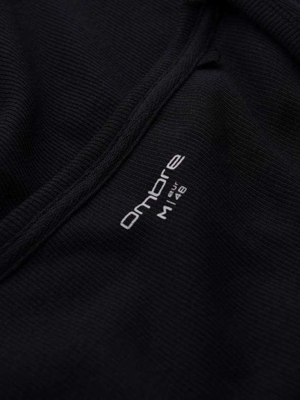 Ombre Clothing Maglietta basic in cotone da uomo - nera