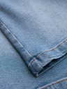 Ombre Clothing Shorts di jeans da uomo taglio classico - blu chiaro