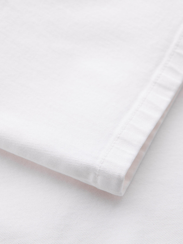 Ombre Clothing Shorts di jeans da uomo con taglio classico - bianchi