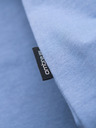 Ombre Clothing T-shirt classica da uomo in cotone BASIC con scollo a V - blu