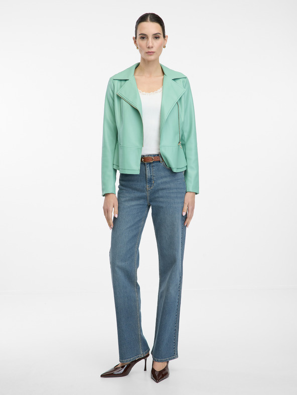 Orsay Giacca in similpelle verde chiaro da donna ORSAY