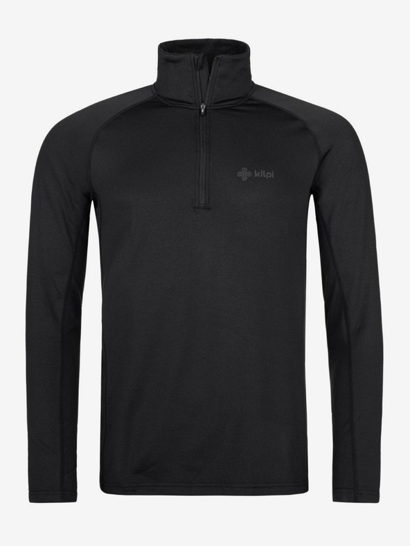 Kilpi Camicia sportiva da uomo nera con collo alto Kilpi WILLIE