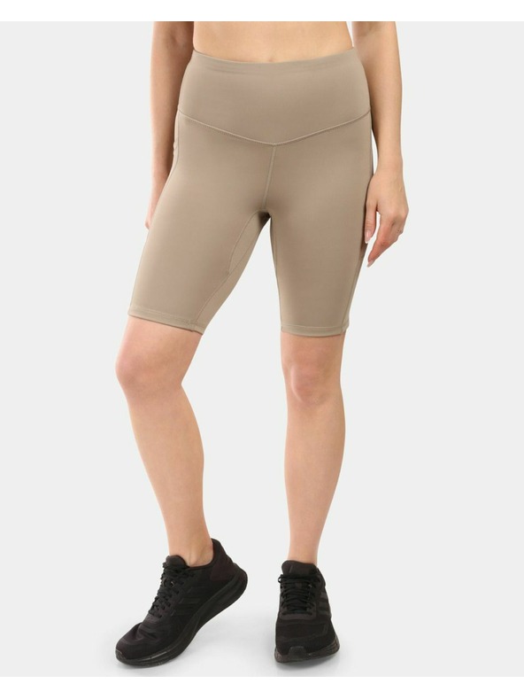 Kilpi Leggings corti da donna Kilpi ARTEMI-W con funzione OPTI-DRY Khaki
