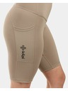 Kilpi Leggings corti da donna Kilpi ARTEMI-W con funzione OPTI-DRY Khaki