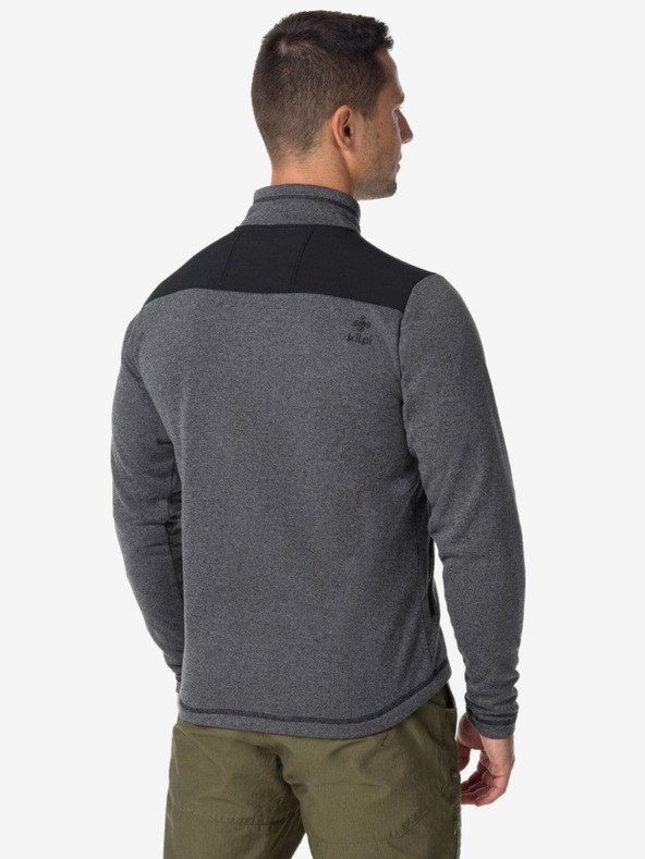 Kilpi Maglione in pile da uomo grigio scuro Kilpi REGIN-M