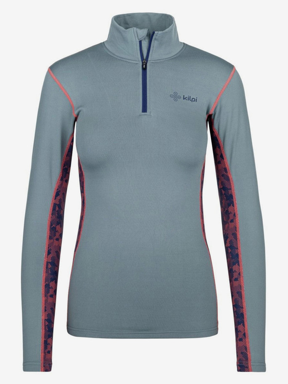 Kilpi T-shirt termica da donna azzurra con collo alto KILPI WILLIE