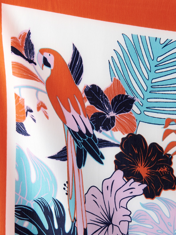 CAMAIEU Foulard rosso a motivi CAMAIEU