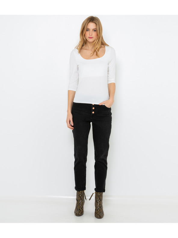 CAMAIEU Maglietta bianca con maniche 3/4 CAMAIEU