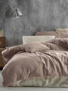Kvalitex Biancheria da letto in mussola francese 240x200, 70x90cm beige Kvalitex