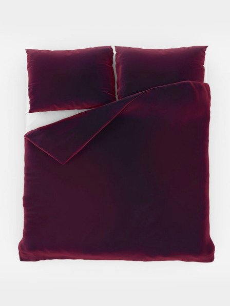 Kvalitex Biancheria da letto in raso LUXURY COLLECTION 140x200, 70x90cm bordeaux Kvalitex