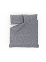 Kvalitex Biancheria da letto francese in cotone NORDIC COLLECTION 240x200, 70x90cm GRID grigia