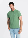 Ombre Clothing Polo basic verde da uomo Ombre Clothing