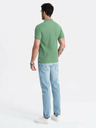 Ombre Clothing Polo basic verde da uomo Ombre Clothing