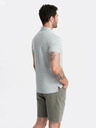 Ombre Clothing Polo basic grigio chiaro uomo Ombre Clothing
