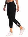 Meatfly Meatfly leggings donna Edna White Logo | Nero | Taglia