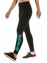 Meatfly Leggings da donna Meatfly Arabel Menta Logo | Nero | Taglia