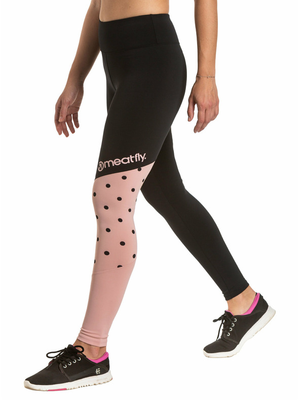 Meatfly Leggings da donna Meatfly Arabel Rosa/Nero | Nero | Taglia