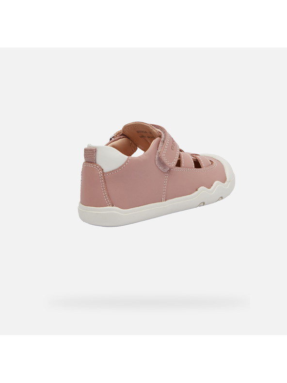 Geox Sneakers barefoot rosa antico per ragazze con collo aperto Geox Steppieu