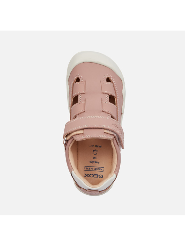 Geox Sneakers barefoot rosa antico per ragazze con collo aperto Geox Steppieu
