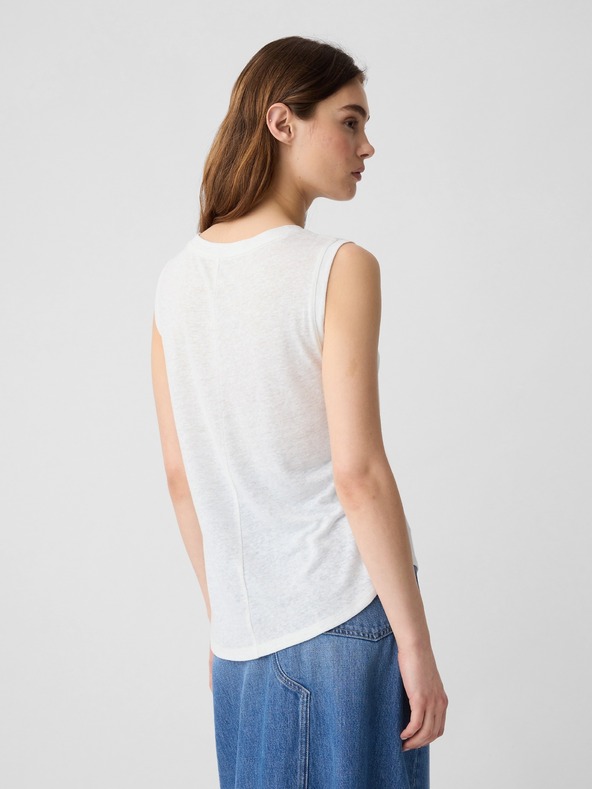 GAP Linen top without sleeves GAP