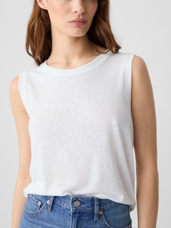 GAP Linen top without sleeves GAP
