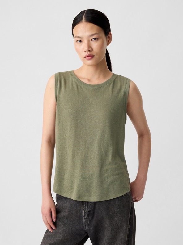 GAP Linen top without sleeves GAP