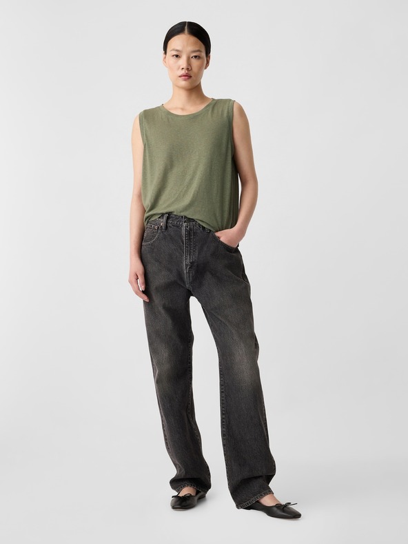 GAP Linen top without sleeves GAP