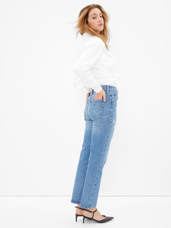 GAP Straight High Rise Destructed '90s Original jeans GAP