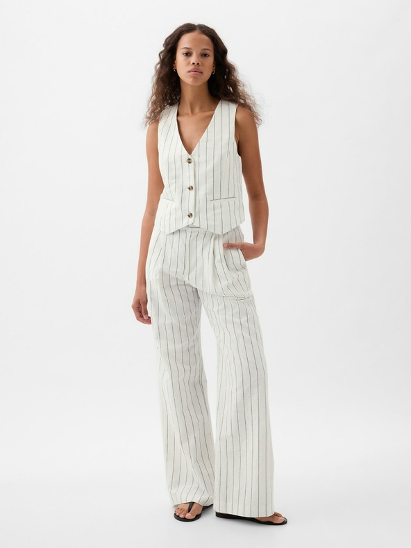 GAP Linen striped vest GAP